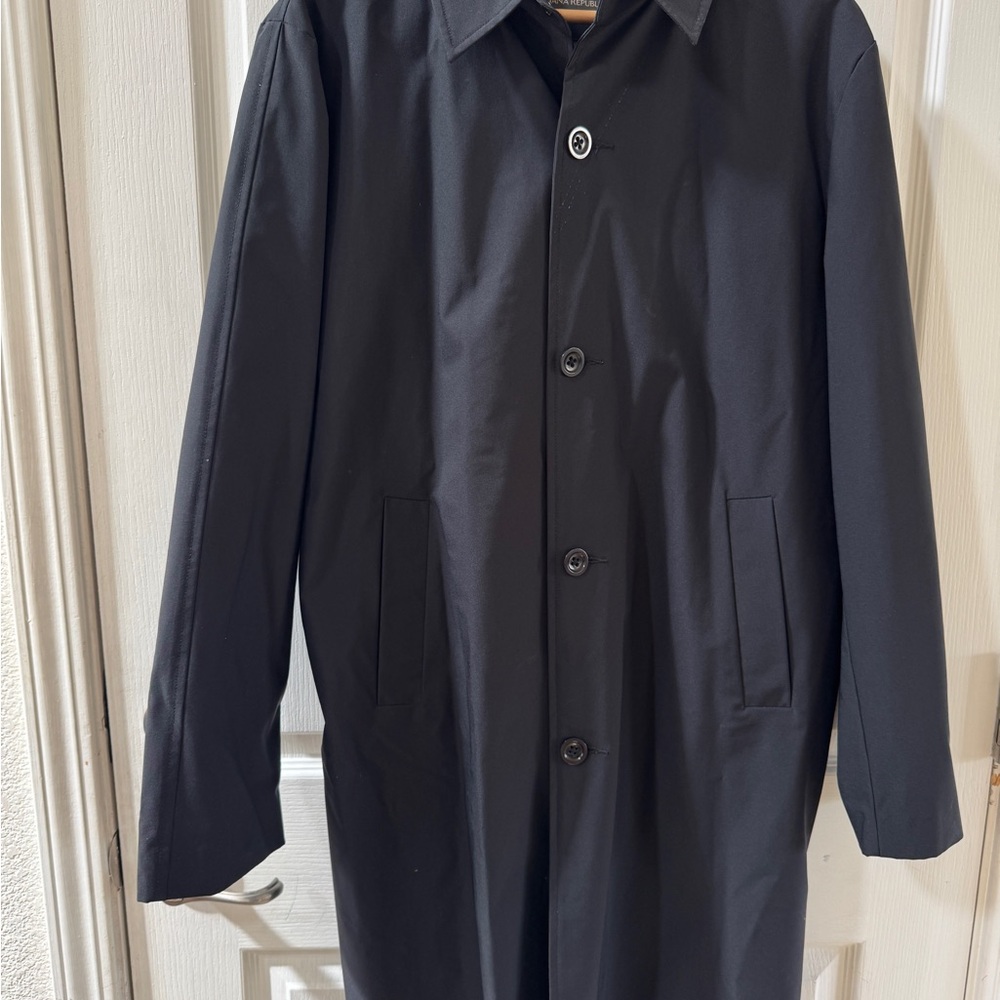 Banana Republic Men's Black Trench Coat